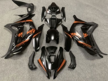 Carenagens Moto Kawasaki ZX10R 2016-2020 - Preto Fosco Laranja Ninja