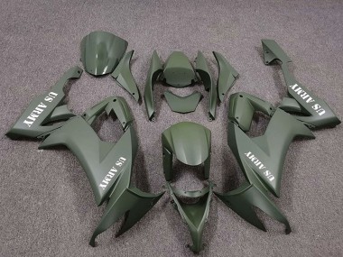 Carenagens Moto Kawasaki ZX10R 2008-2010 - US Verde Exército