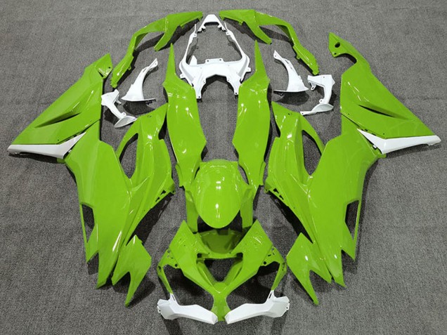 Carenagens Moto Kawasaki ZX6R 2019-2022 - Branco Verde