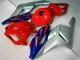 Carenagens Moto Honda CBR1000RR 2004-2005 - Prata Vermelho Azul Preto Listra