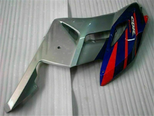Carenagens Moto Honda CBR1000RR 2004-2005 - Prata Vermelho Azul Preto Listra