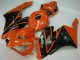 Carenagens Moto Honda CBR1000RR 2004-2005 - Laranja Preto Brilhante