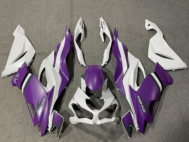 Carenagens Moto Kawasaki ZX6R 2019-2022 - Branco Roxo