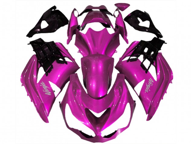 Carenagens Moto Kawasaki ZX14R 2012-2024 - Rosa Choque Preto