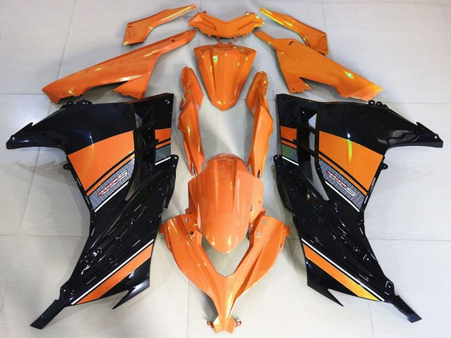 Carenagens Moto Kawasaki Ninja 300 2013-2024 - Laranja Preto