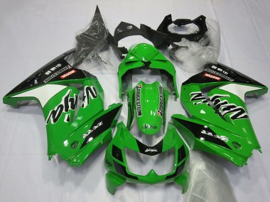 Carenagens Moto Kawasaki Ninja 250 2008-2012 - Verde Branco Preto