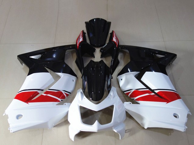 Carenagem Moto Kawasaki Ninja 250 2008-2012 - Branco Vermelho Preto Brilhante