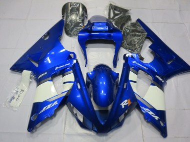 Carenagens Moto Yamaha R1 2000-2001 - Azul Branco