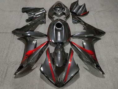 Carenagens Moto Yamaha R1 2004-2006 - Fibra de Carbono Estilo Vermelho