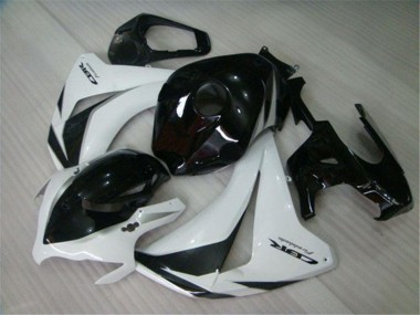 Kits Carenagens Moto Honda CBR1000RR 2008-2011 - Branco Preto Brilhante