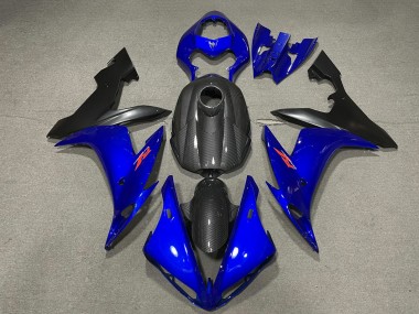 Carenagens Moto Yamaha R1 2004-2006 - Fibra de Carbono Estilo Azul