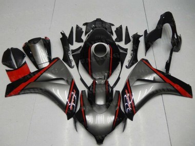 Carenagem Moto Honda CBR1000RR 2008-2011 - Cinzento Vermelho Preto Brilhante