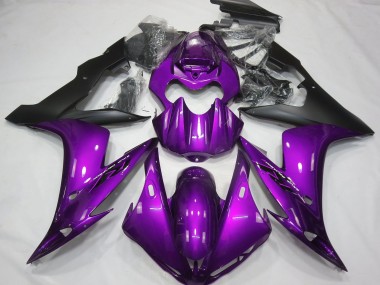 Carenagens Moto Yamaha R1 2004-2006 - Roxo Preto Fosco