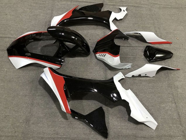 Carenagens Moto Yamaha R1 2015-2019 - Preto Brilhante Branco Vermelho
