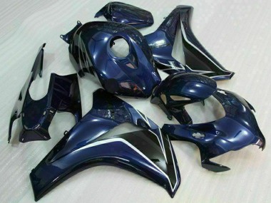 Carenagens Moto Honda CBR1000RR 2008-2011 - Azul Escuro Preto Brilhante