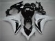 Carenagem Moto Honda CBR1000RR 2008-2011 - Branco Preto Brilhante