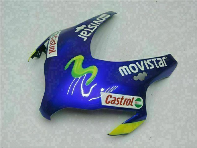 Carenagens Moto Honda CBR1000RR 2008-2011 - Azul Amarelo Verde MoviStar Castrol