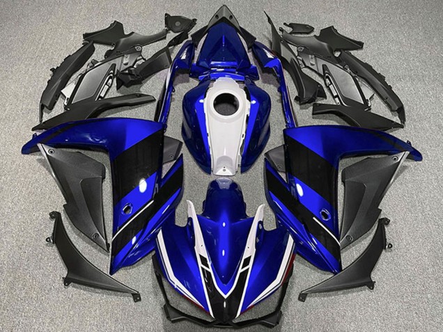 Carenagens Moto Yamaha R3 2015-2018 - Azul Branco Preto