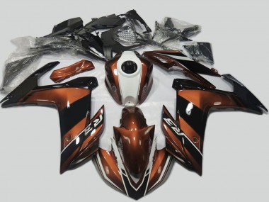 Carenagens Moto Yamaha R3 2015-2018 - Brown Branco Preto