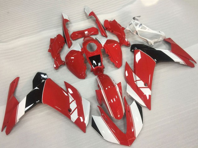 Carenagem Moto Yamaha R3 2015-2018 - Vermelho Branco Preto Brilhante