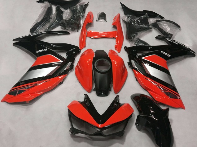 Carenagens Moto Yamaha R3 2015-2018 - Vermelho Prata Preto Brilhante