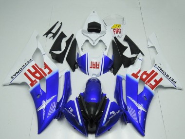 Carenagens Moto Yamaha R6 2008-2016 - Branco Azul Vermelho Preto Fiat