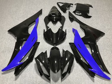 Carenagens Moto Yamaha R6 2008-2016 - Azul Preto Brilhante