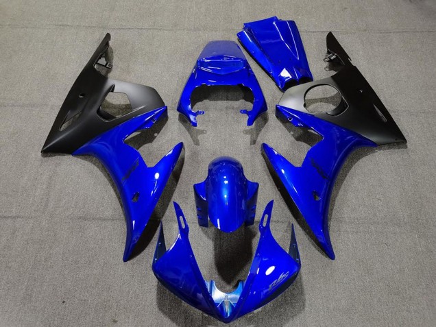 Carenagens Moto Yamaha R6 2005 - Azul Preto Fosco