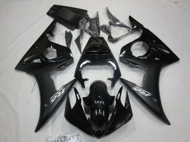 Carenagens Moto Yamaha R6 2005 - Preto Brilhante Preto Fosco Branco