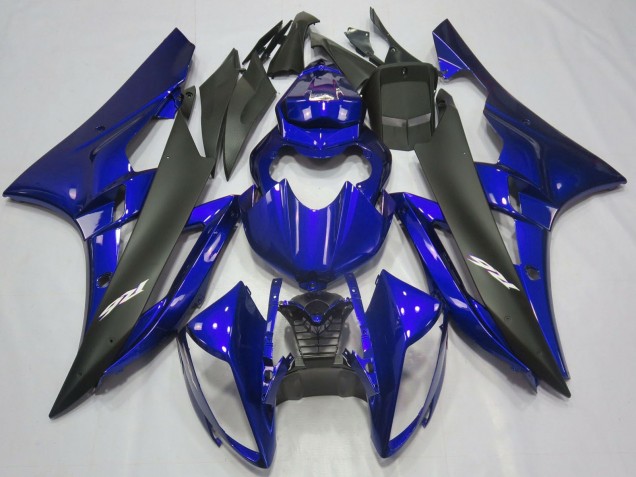 Carenagens Moto Yamaha R6 2006-2007 - Azul Preto Fosco