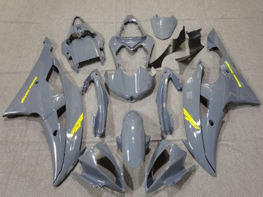 Carenagens Moto Yamaha R6 2008-2016 - Nardo Cinzento Alta Visibilidade Amarelo Decalques