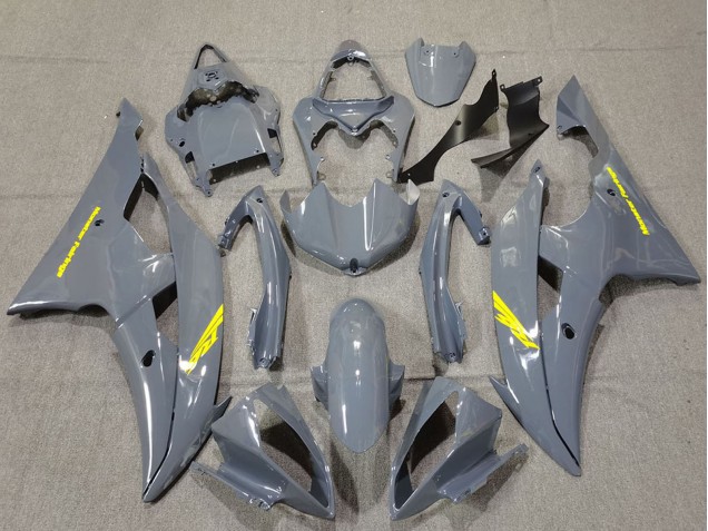 Carenagens Moto Yamaha R6 2008-2016 - Nardo Cinzento Alta Visibilidade Amarelo Decalques