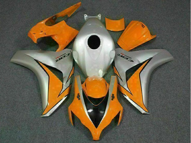 Carenagens Moto Honda CBR1000RR 2008-2011 - Prata Laranja