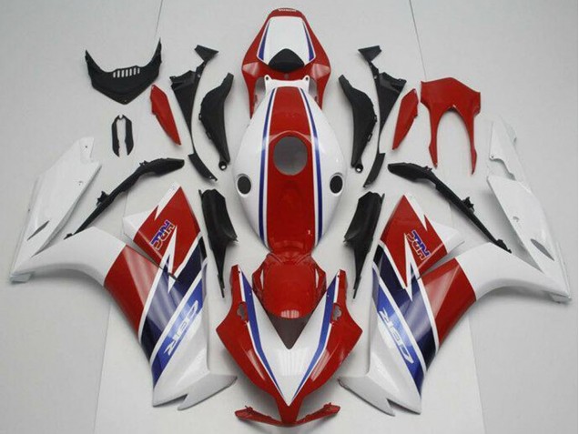 Carenagem Moto Honda CBR1000RR 2012-2016 - Branco Vermelho Azul