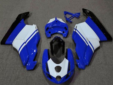 Carenagens Moto Ducati 749 999 2003-2004 - Branco Azul Preto Brilhante