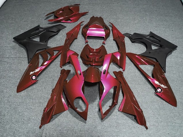 Kits Carenagem Moto BMW S1000RR 2009-2014 - Vermelho Preto Fosco