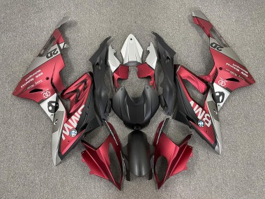 Carenagens Moto BMW S1000RR 2009-2014 - Vermelho Preto Fosco