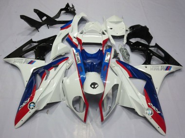Kits Carenagem Moto BMW S1000RR 2009-2014 - Branco Vermelho Azul Preto Brilhante
