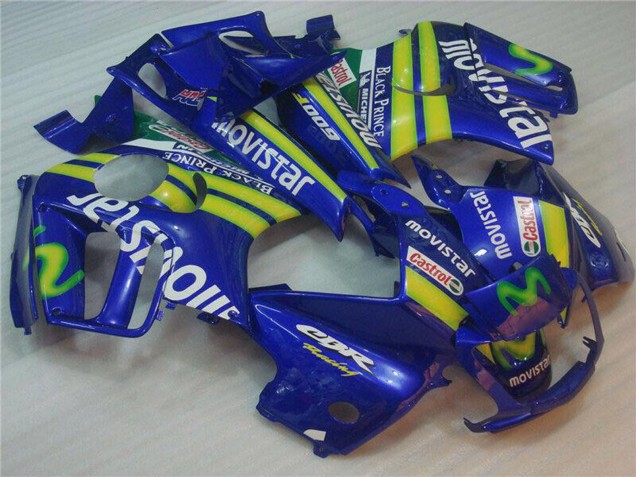 Carenagens Moto Honda CBR600 F3 1995-1996 - Azul Verde Amarelo MoviStar Vermelho Castrol