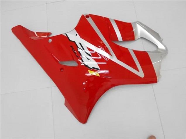 Kits Carenagens Moto Honda CBR600 F4i 2001-2003 - Prata Vermelho