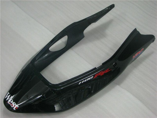 Carenagens Moto Honda CBR1100XX Blackbird 1996-2007 - Preto Brilhante Branco West