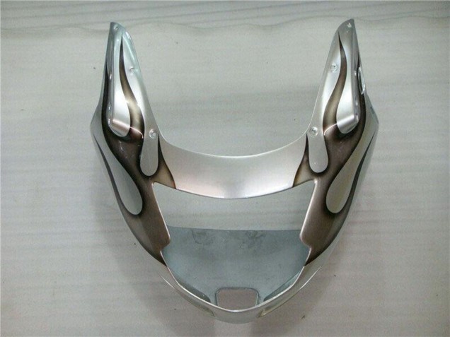 Carenagem Moto Honda CBR1100XX Blackbird 1996-2007 - Prata Preto Chama
