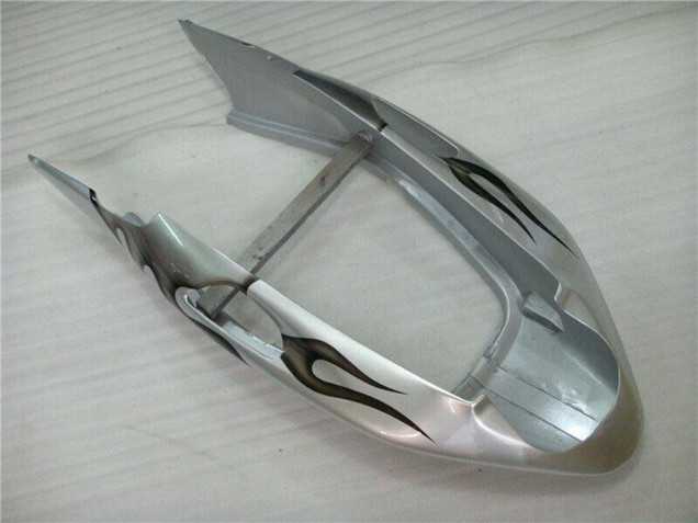 Carenagem Moto Honda CBR1100XX Blackbird 1996-2007 - Prata Preto Chama