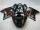 Kit Carenagens Moto Honda CBR1100XX Blackbird 1996-2007 - Preto Brilhante Vermelho Chama