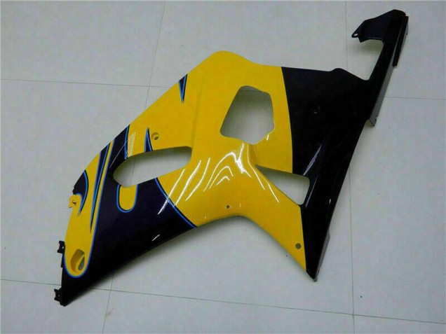 Carenagens Moto Suzuki GSXR 600/750 2001-2003 - Amarelo Azul Escuro Preto Brilhante