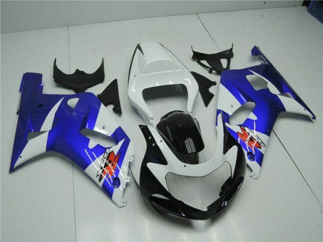 Carenagens Moto Suzuki GSXR 600/750 2001-2003 - Branco Azul Preto