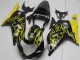 Carenagens Moto Suzuki GSXR 600/750 2001-2003 - Preto Brilhante Amarelo Chama