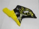 Carenagens Moto Suzuki GSXR 600/750 2001-2003 - Preto Brilhante Amarelo Chama