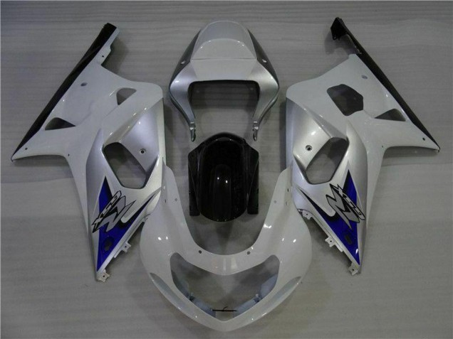 Carenagens Moto Suzuki GSXR 600/750 2001-2003 - Branco Prata Azul Preto