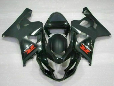 Carenagens Moto Suzuki GSXR 600/750 2004-2005 - Preto Brilhante Preto Fosco Vermelho Decal